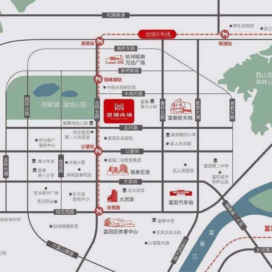 富阳城际商务中心交通图