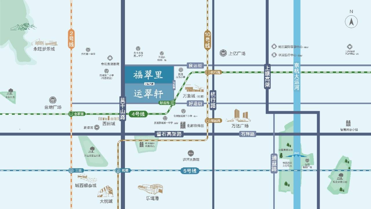 滨江坤和中豪·福翠里交通图