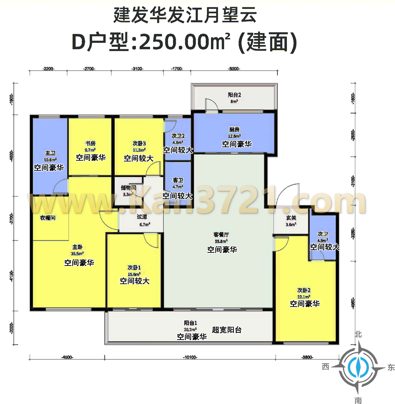 建发华发江月望云户型图-杭州看房网