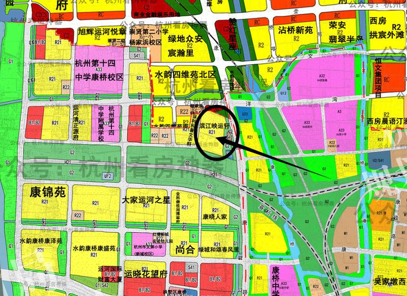 滨江映运轩：运河新城板块详细规划图(高清版)免费获取