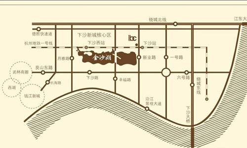 杭州东部国际商务中心交通图