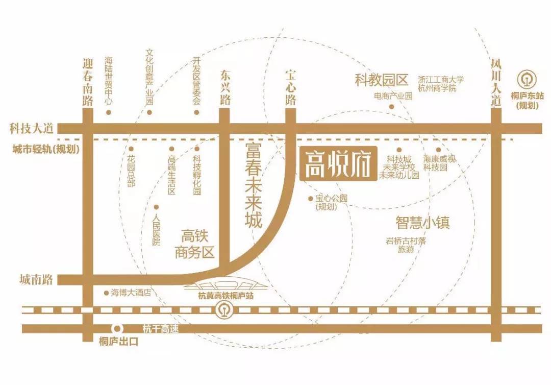 高悦府交通图
