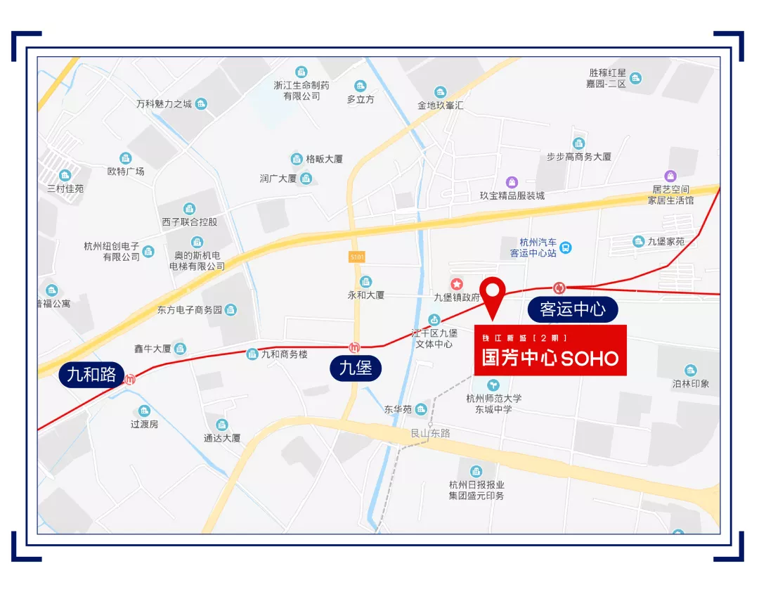 龙湖杭州国芳天街交通图