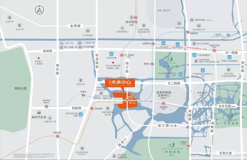 华润置地·杭珹未来中心交通图