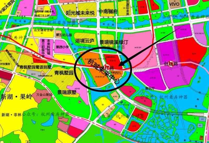 杭珹未来中心：未来科技城板块土地详细规划图(高清版)免费获取