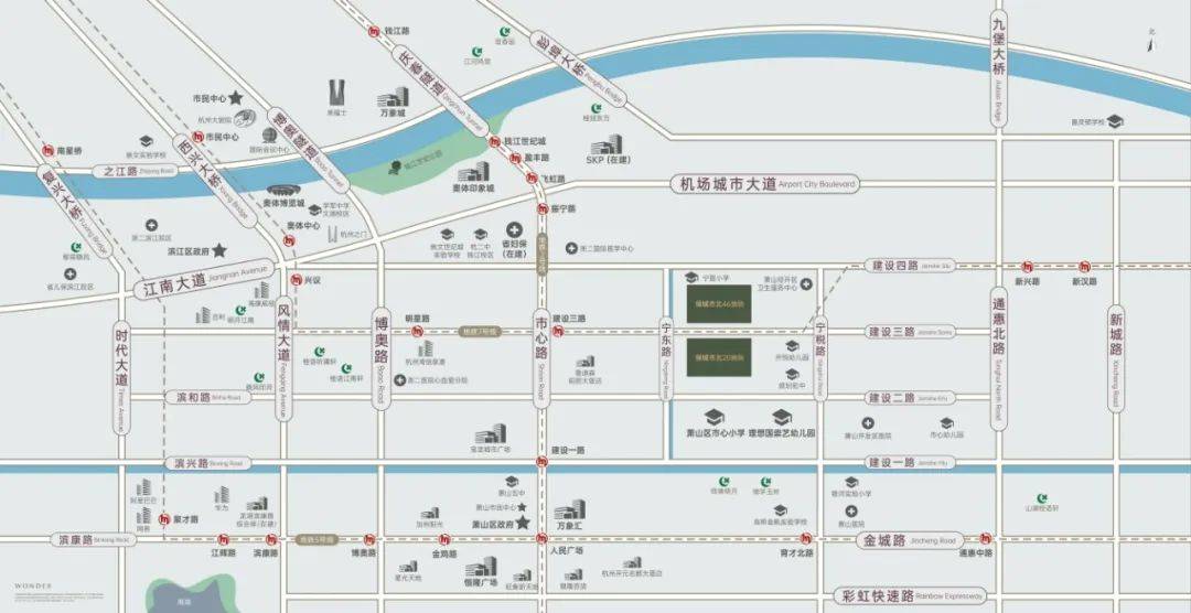绿城沁桂轩交通图